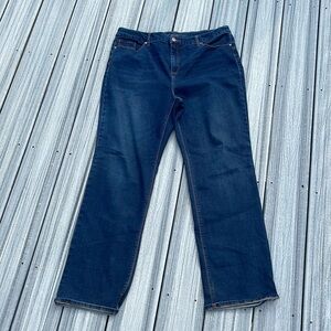 Chico’s - the so lifting straight leg blue jeans - size Chico’s 3 (XL)